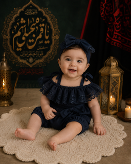رامپر دخترانه مدل نورا مشکی